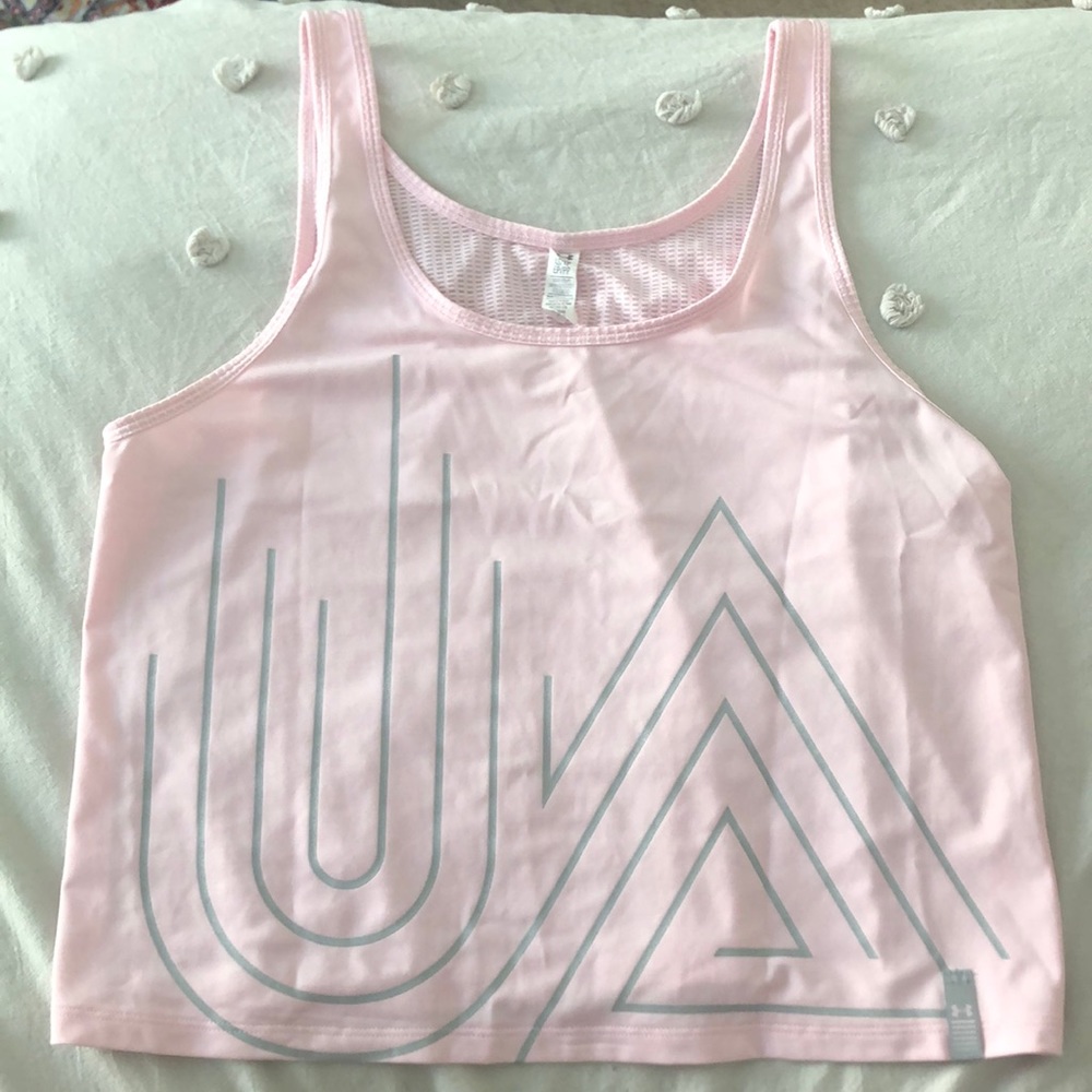 Under armour pink tank top